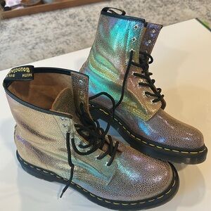 Dr. Martens 1460 Rainbow Ray Suede Lace Up Boots